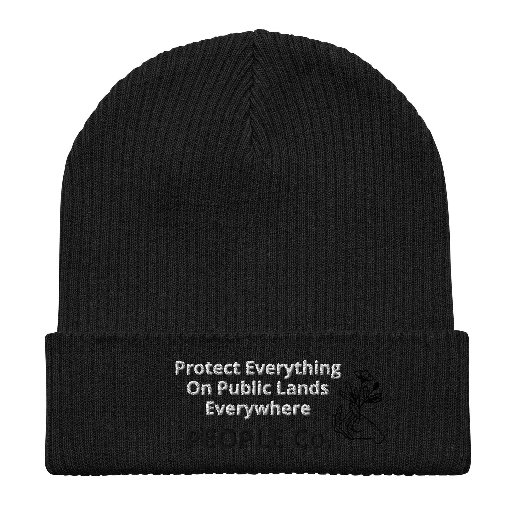 Organic ribbed beanie