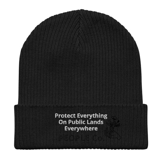 Organic ribbed beanie