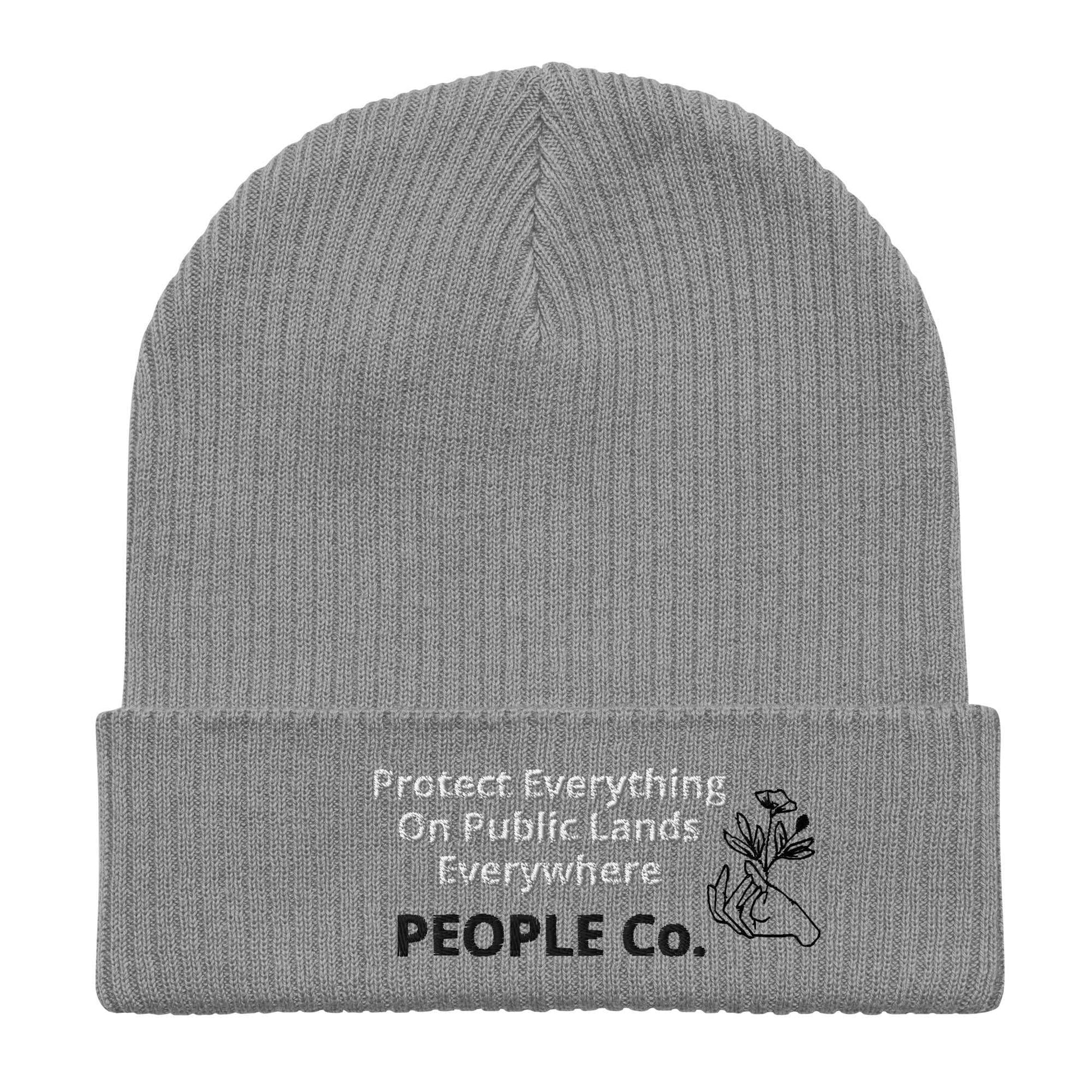 Organic ribbed beanie