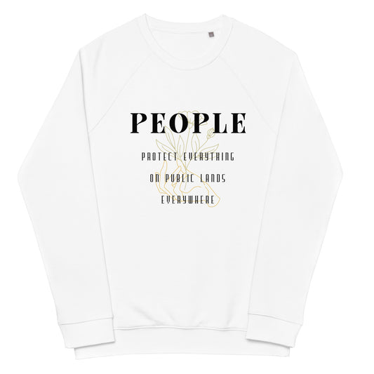 Unisex Organic Raglan Fleece Sweatshirt